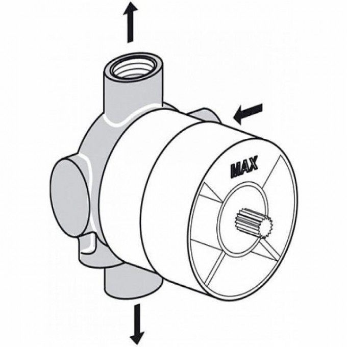 Встраиваемая часть многоходового переключателя IDEAL STANDARD A2391NU Встраиваемая часть многоходового переключателя IDEAL STANDARD A2391NU